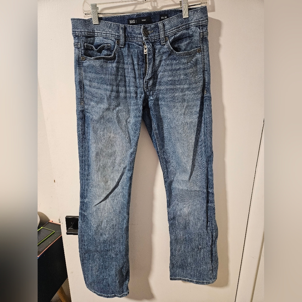 BKE Men's Denim Straight Jeans